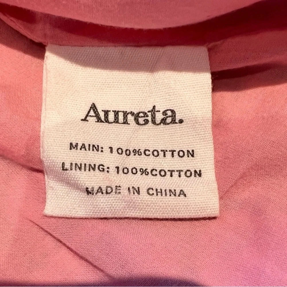 Aureta by Anthropologie Ada Mini Floral Puff Sleeve Dress Size L - Picture 11 of 14